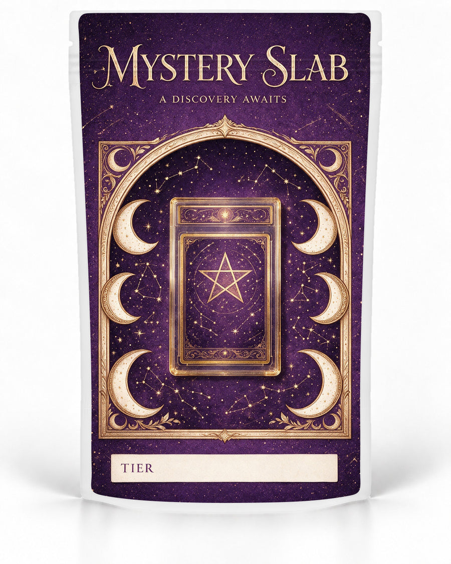 Celestial – Labelled mystery slab bag mockup by POP 1 Prints