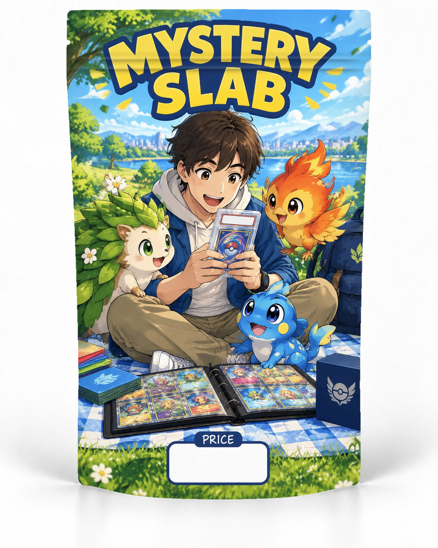 Collector Picnic direct-printed Mystery Slab bag for TCG graded-card packaging