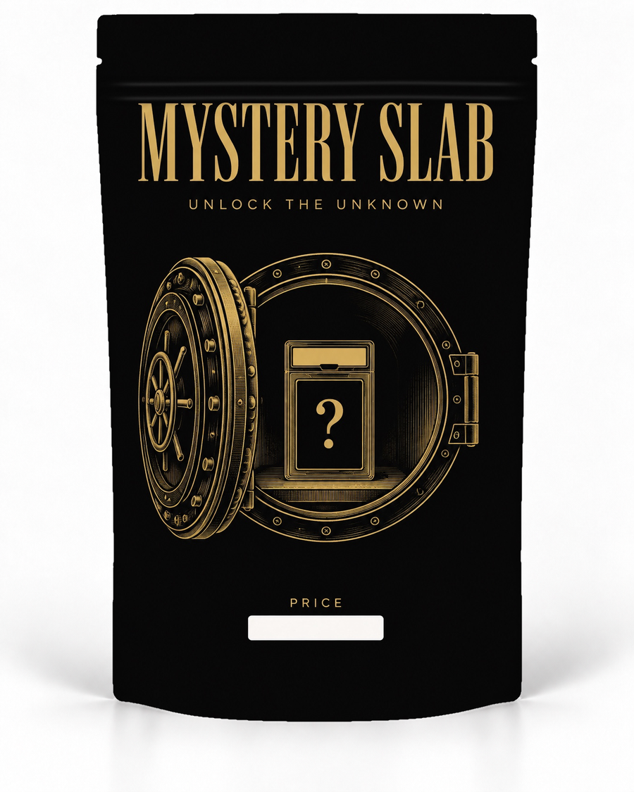Gold Vault – Direct-Printed mystery slab bag mockup by POP 1 Prints
