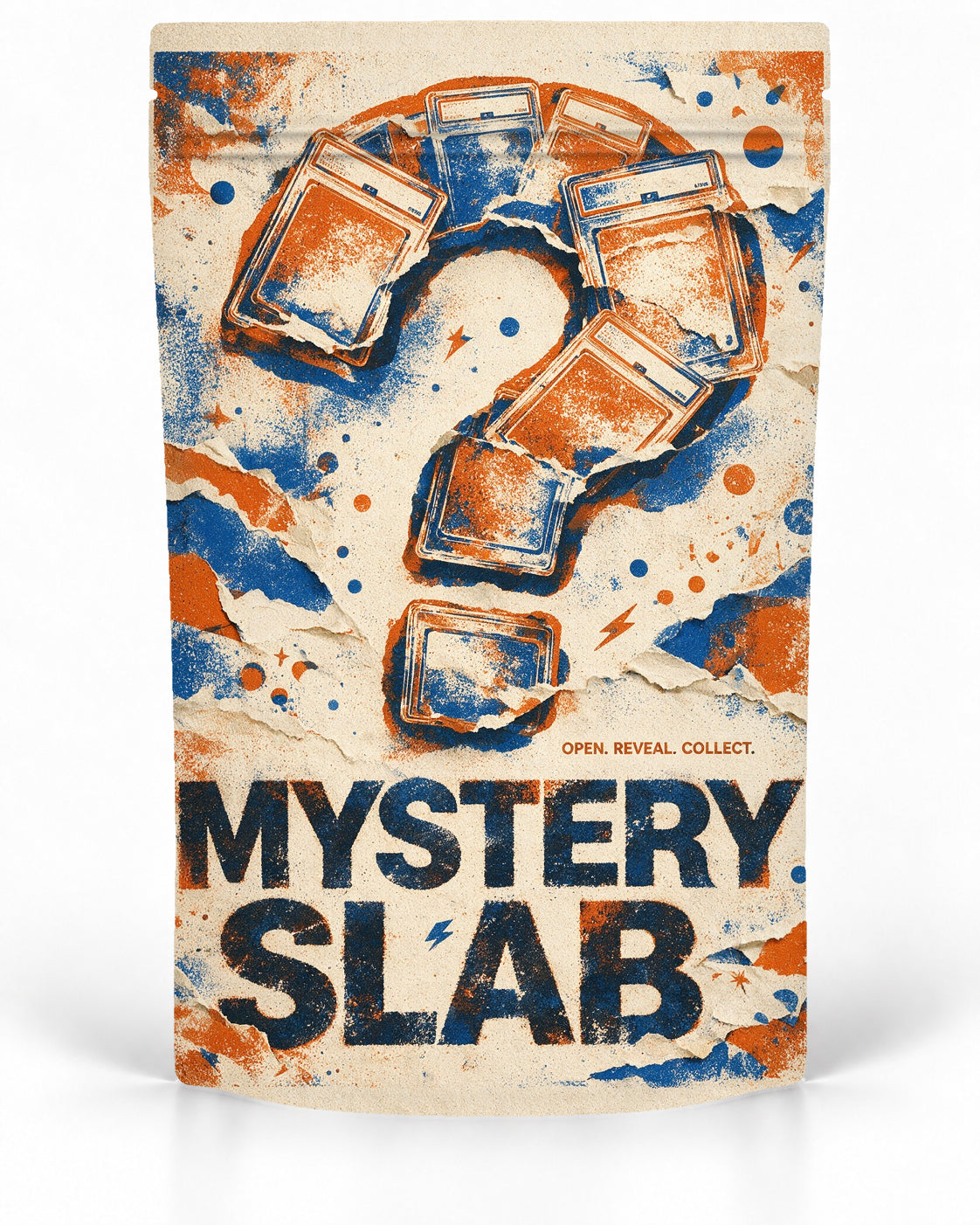 Orange Blue – Direct-Printed mystery slab bag mockup by POP 1 Prints