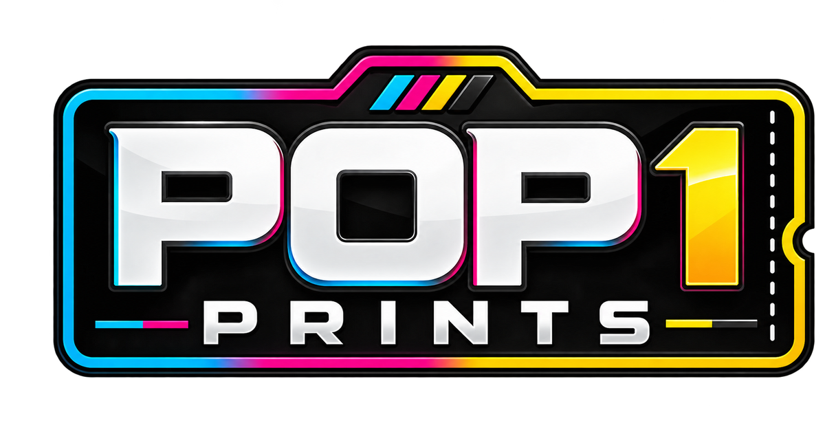 POP1 Prints supplied logo and QR artwork placement service
